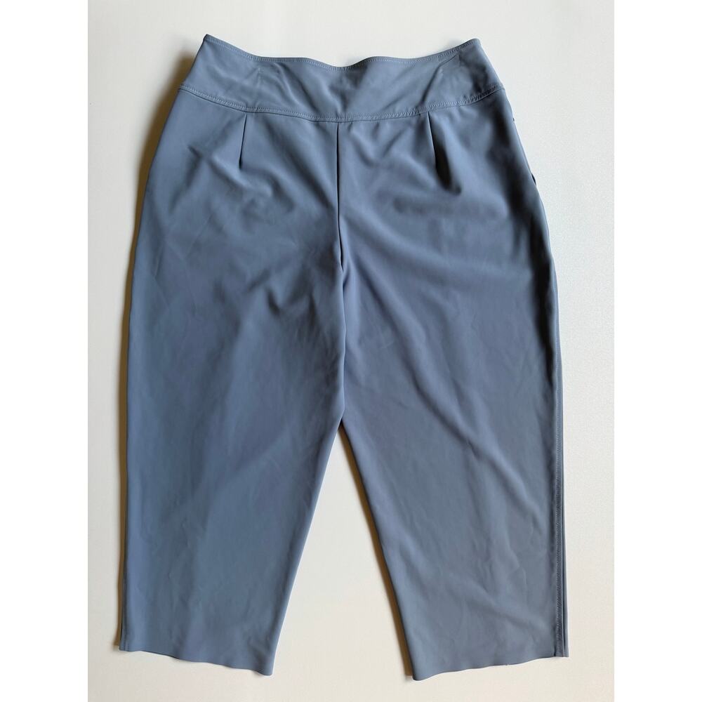 Athleta Women's Blue Gray Stellar Crop Trousers Pants Plus Size 16 - Picture 7 of 14